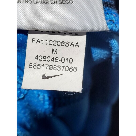 nike dri fit running capri medium Blue Pullon Drawstring Zip Pocket @Z - Picture 10 of 12